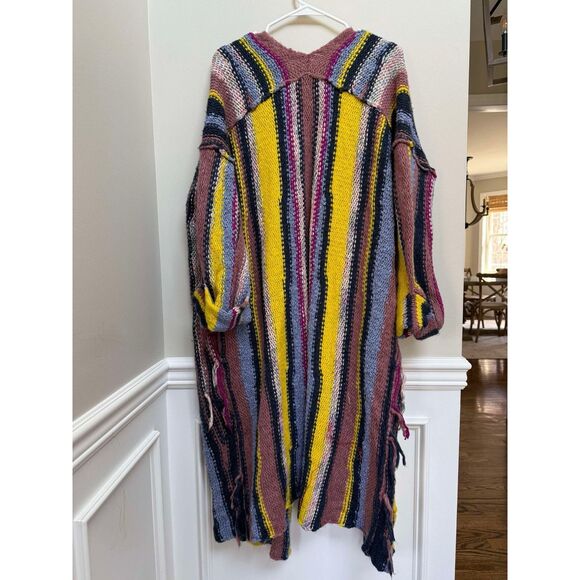 New Anthropologie Pilcro Dreamer Striped Duster Sweater Size Xs/s - Picture 10 of 11